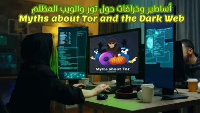 hacker girl wearing black hoodie front computer with green screen identity stealing Myths and legends about Tor and the Dark Web