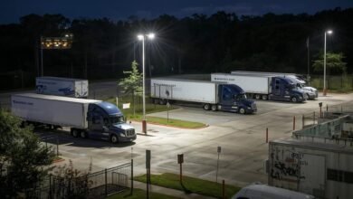 خيارات وقوف السيارات في الشاحنات الآمنة في الغابات، تكساس